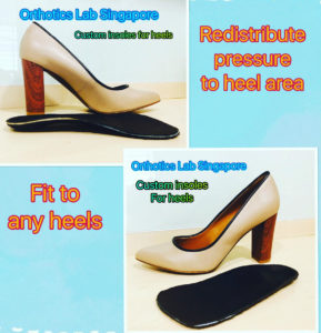 image of orthotic shoe inserts for high heels
